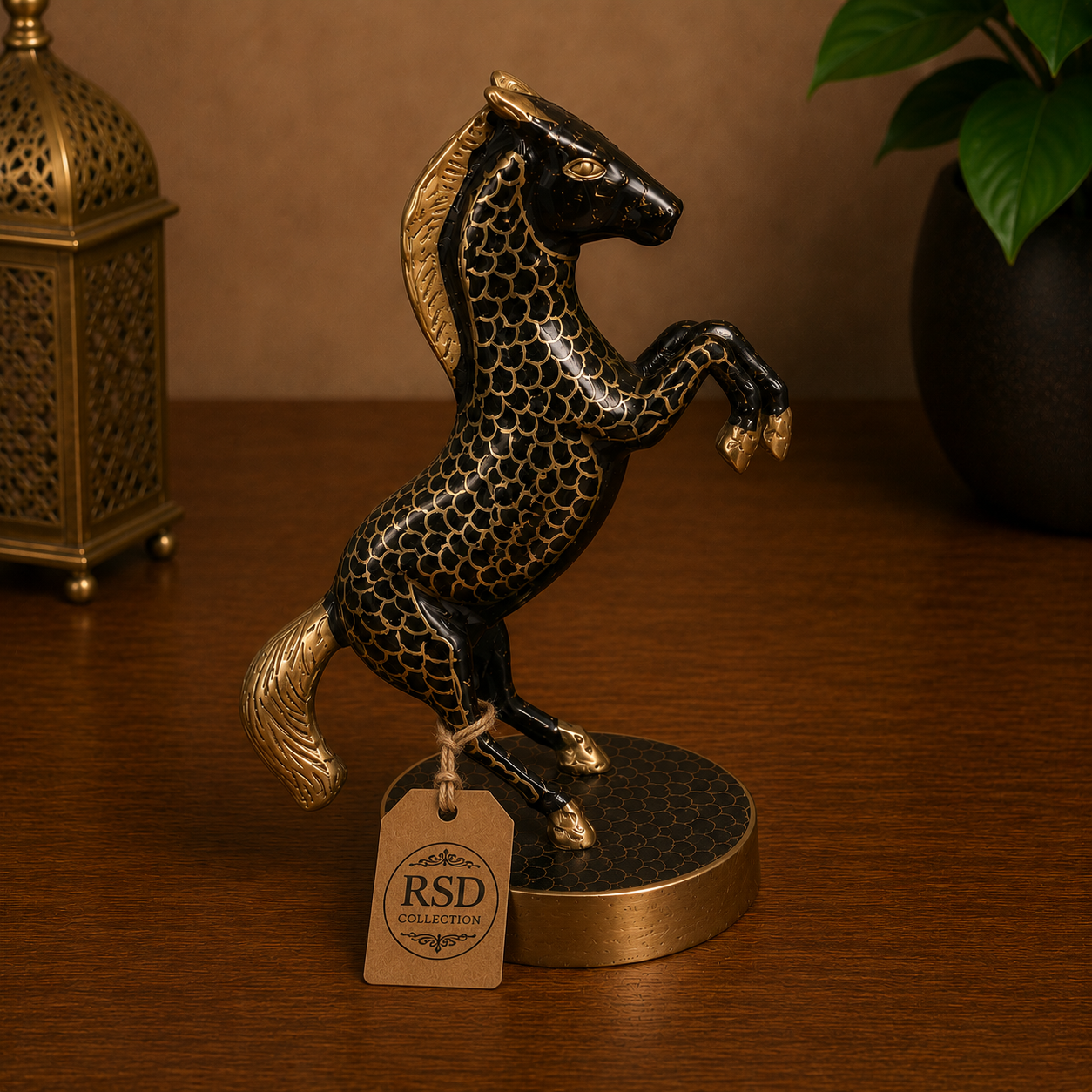 9 Inch Horse Statue brass statue & idol for Indian home decor