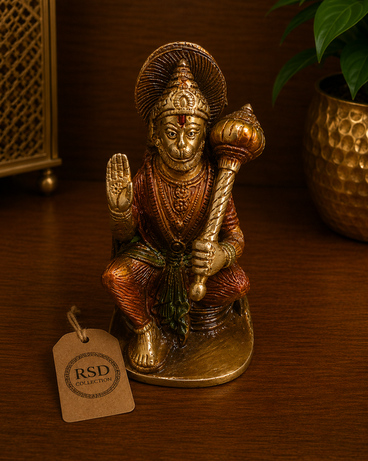 Hanuman Statue 2 brass statue & idol for Indian home decor
