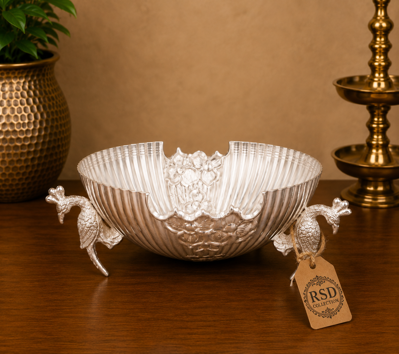 Peacock Fruit Basket bowl & basket for Indian home decor