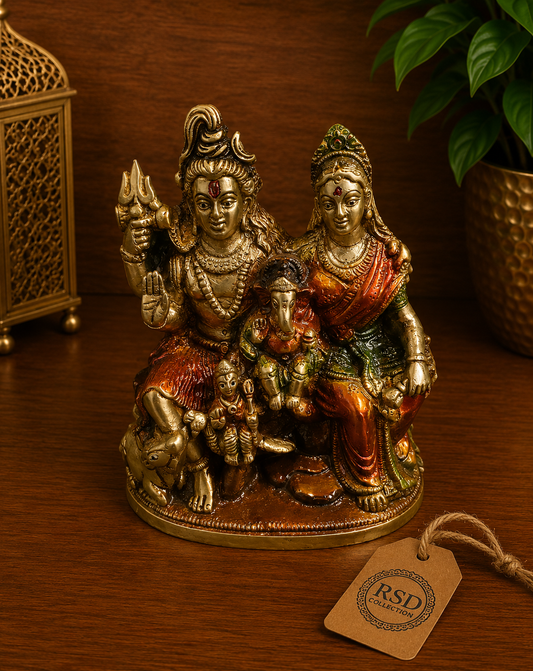 Shiv Parivar Statue brass statue & idol for Indian home decor