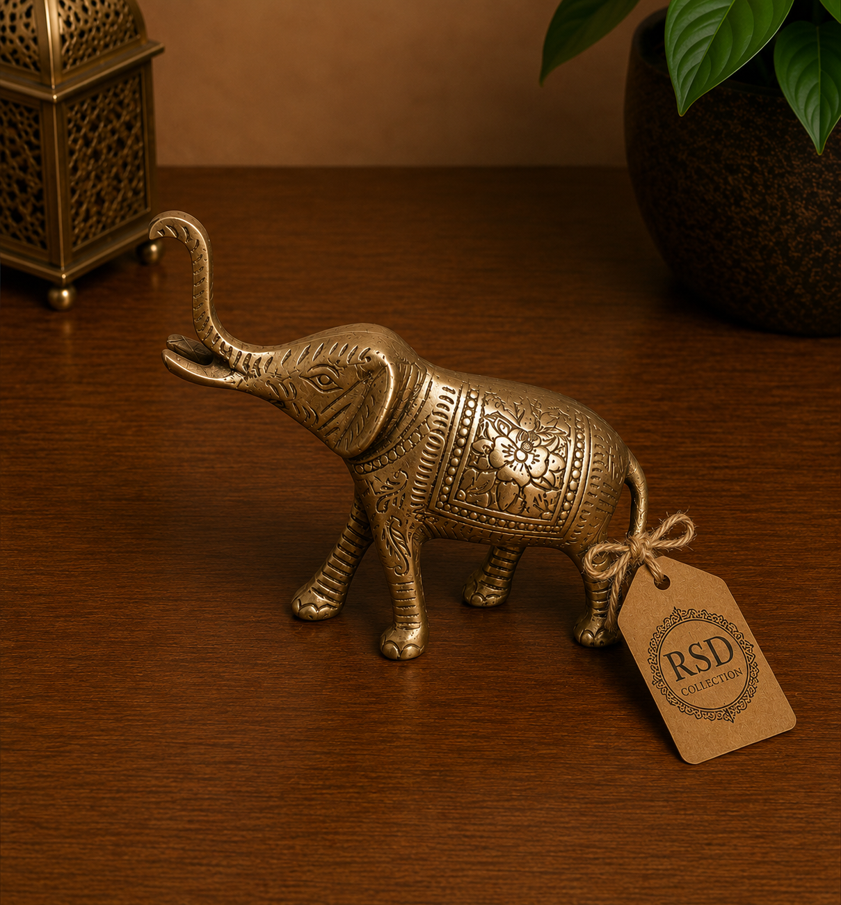 Small Elephant Statue brass statue & idol for Indian home decor