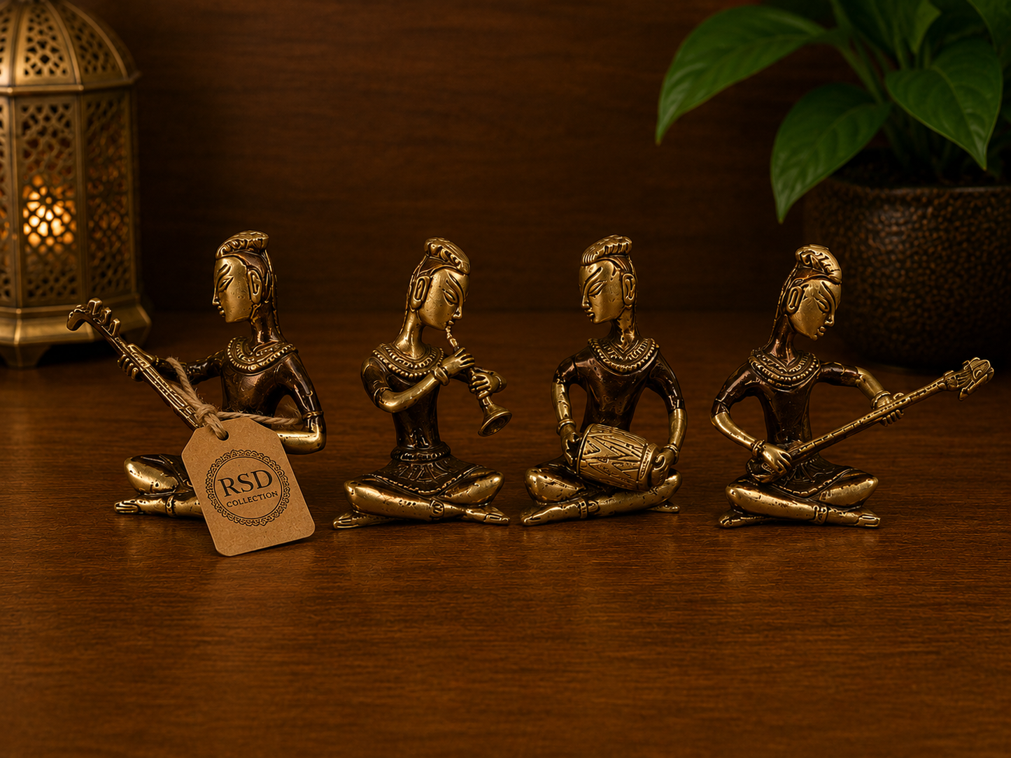 Statue Set Of 5 brass statue & idol for Indian home decor