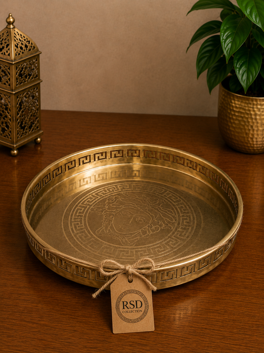 Versace Style Plate tray, plate & thali for Indian home decor